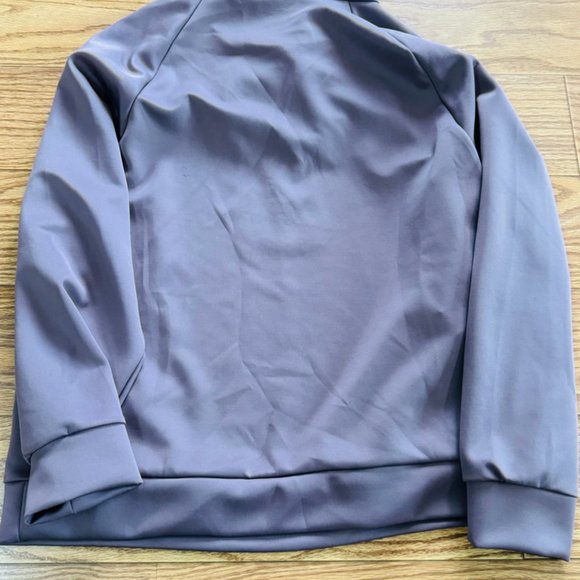 Nicole Miller Sport Womens Hoodie Pullover Pockets Logo Purple Size 1X - Picture 5 of 5